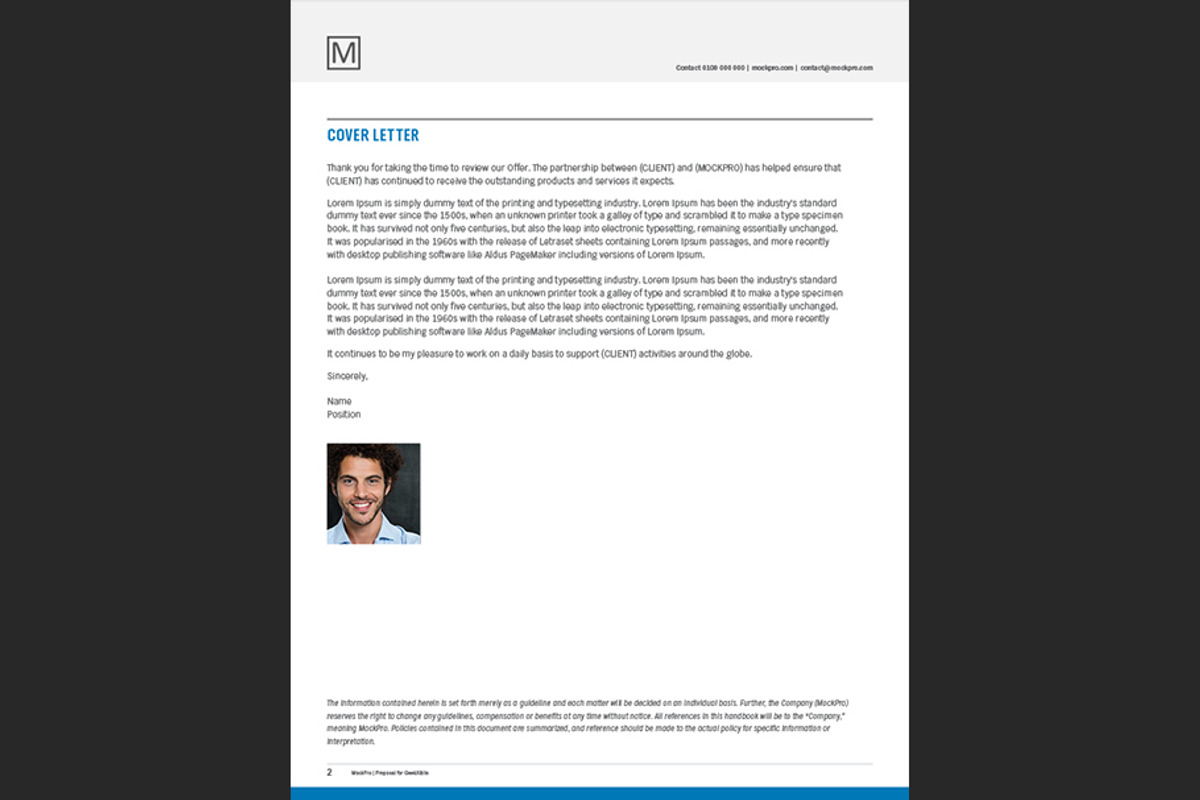 Simple Proposal Template Indesign, a Stationery Template by Shop Mockpro (Photo 4 of 20)