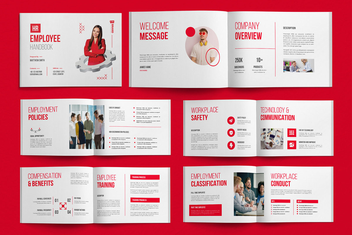 HR Employee Handbook, a Brochure Template by ContestDesign (Photo 1 of 6)