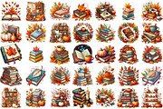 Autumn Books Sublimation Clipart Bun, an Illustration by Sublimation Artist (Thumbnail 2 of 6)