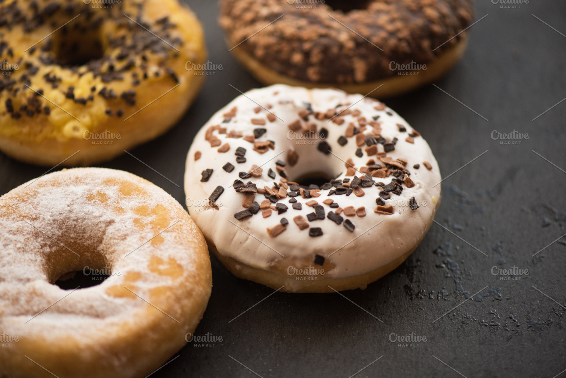 Tasty assorted donuts, a Food & Drink Photo by Jan Jack Russo Media