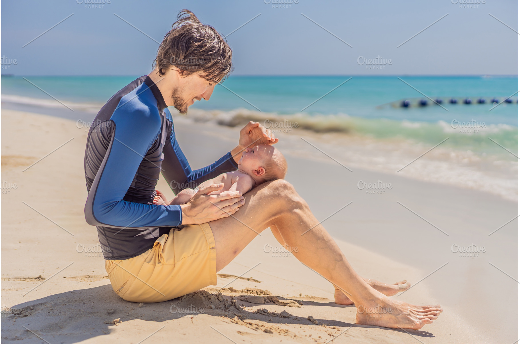Father holding his newborn baby by, a Person Photo by Elizaveta Galitskaya