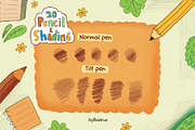 20 Procreate Pencil Shading Brushes, a Brush Add-On by badrusblue (Thumbnail 4 of 5)