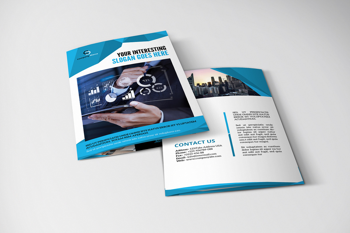 Business Bifold Brochure, a Brochure Template by retrographix (Photo 5 of 5)