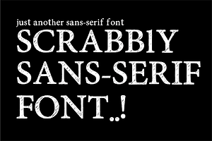 Scrabbly font