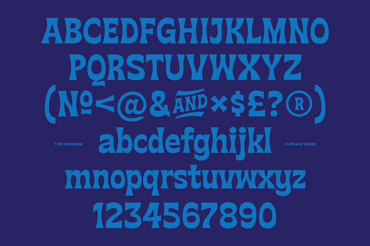 Flatface Sours, a Sans Serif Font by Flatface (Photo 8 of 11)