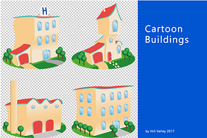 Cartoon Style Buildings