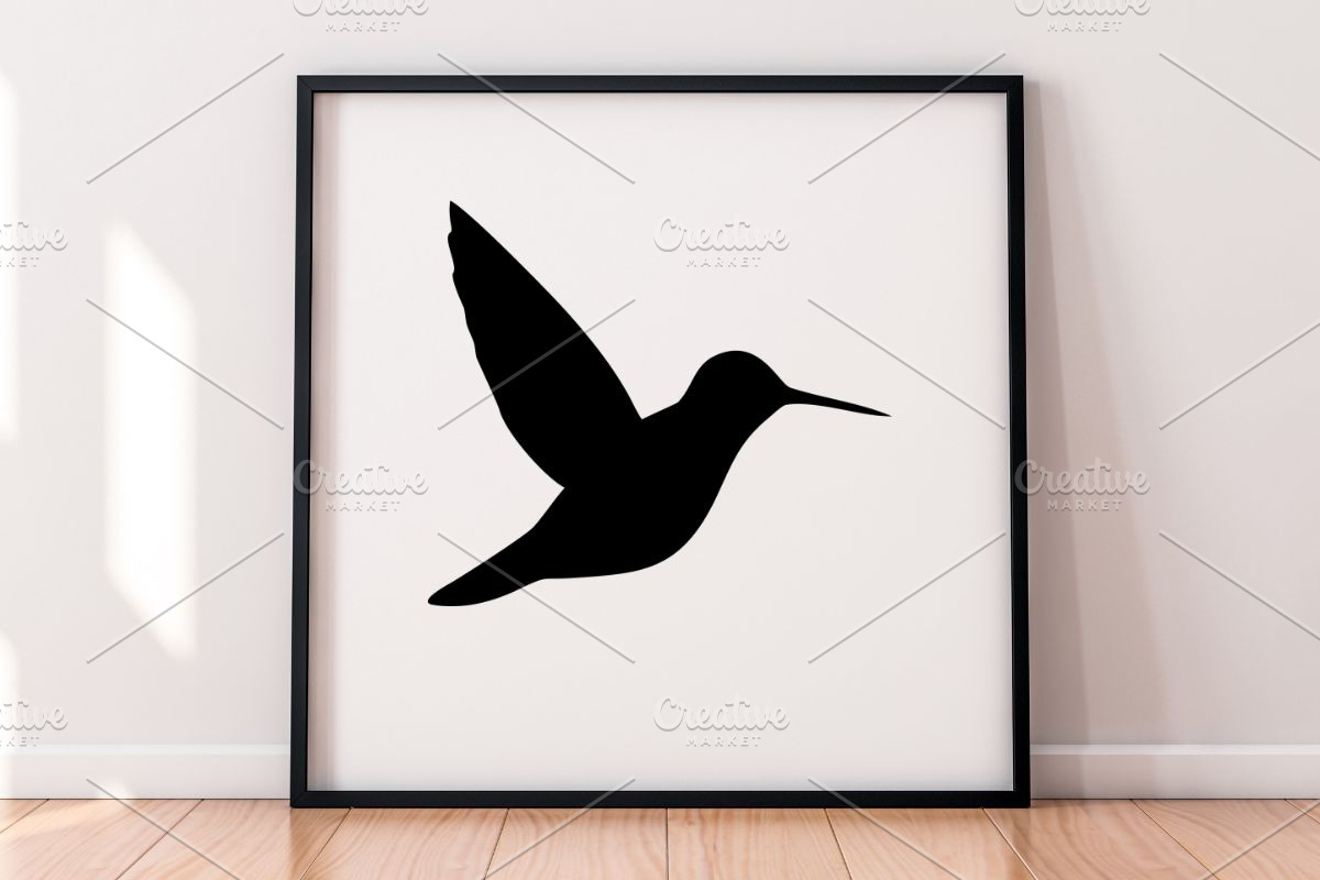Hummingbird Silhouette SVG, an Animal Illustration by newminddesign (Photo 4 of 5)