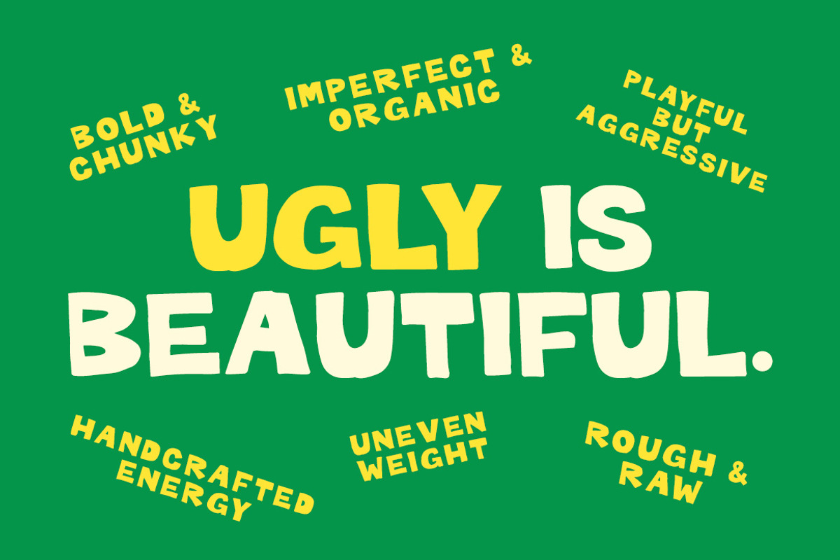 WOBBLY WONKY – Quirky Display Font, a Handwritten Font by decographstud (Photo 3 of 7)