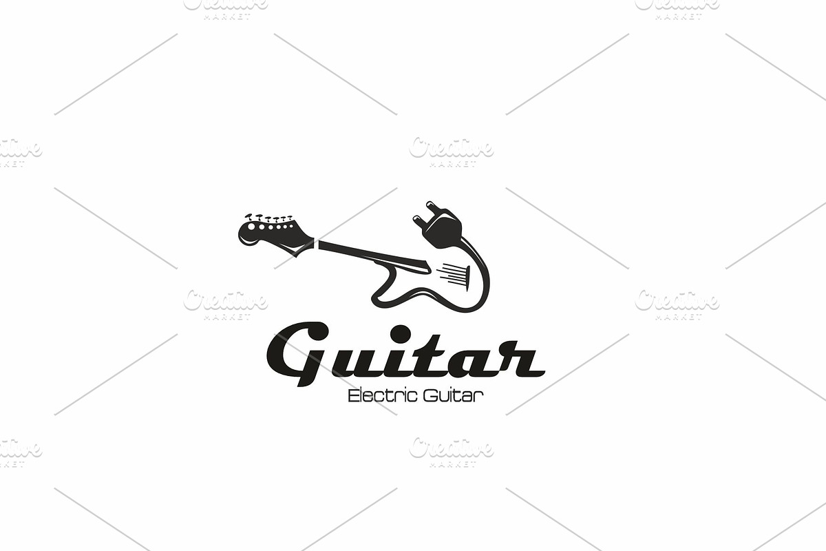 Electric Guitar - Logo Template, a Branding & Logo Template by Igor Maric (Photo 1 of 2)