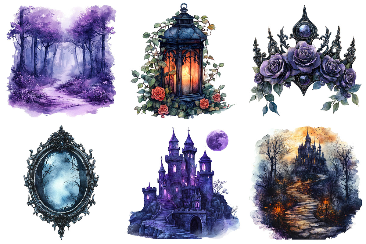 Watercolor Sleeping Beauty Clipart, an Illustration by Daily.Designs (Photo 5 of 5)