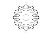 Ornamental Black White Mandala Pack, a Decorative Illustration by NJ Himel (Thumbnail 10 of 103)