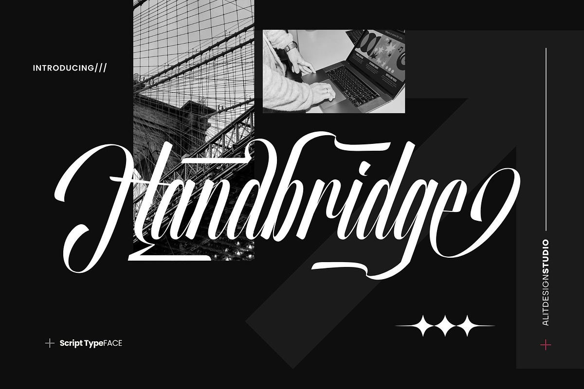 Handbridge Font, a Script Font by alit design (Photo 1 of 15)