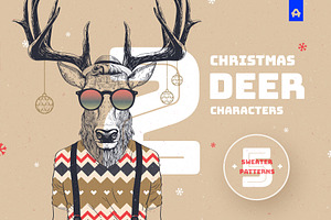 Christmas Deer Characters