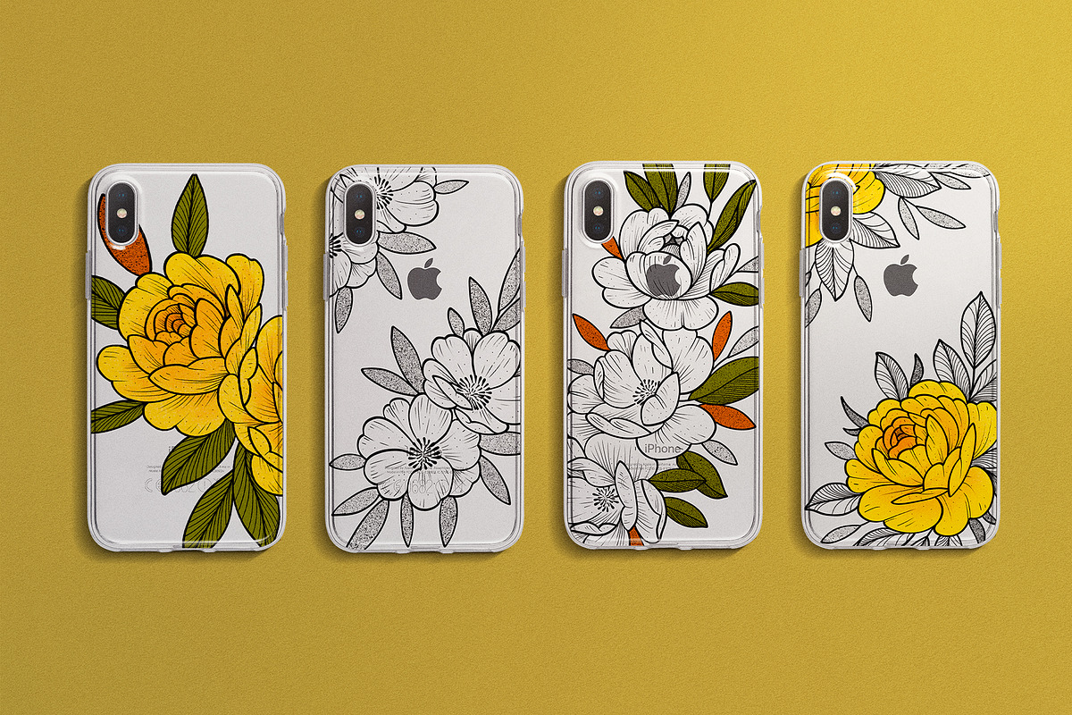 Flower Set “Yellow mood”, an Illustration by Maria Summer (Photo 5 of 9)