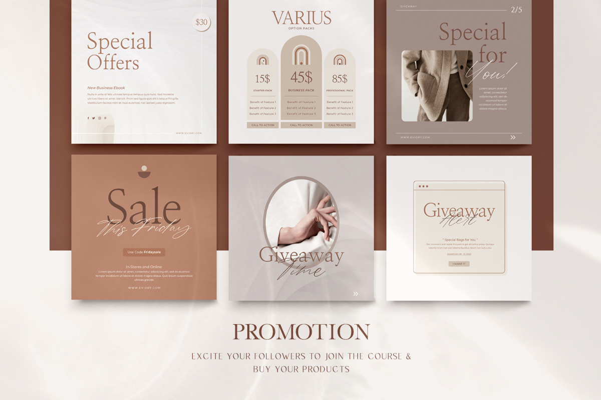 Instagram Creator For Coach CANVA PS, a Social Media Template by Eviory