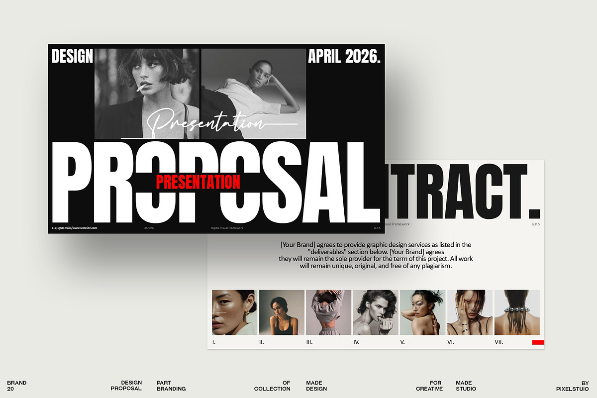 Design Proposal Template, a Presentation Template by GoldenPixelStudio (Photo 1 of 9)
