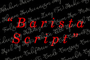 Barista Script, a Script Font by Aldedesign (Thumbnail 3 of 7)