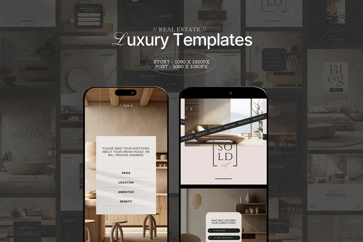 Real Estate Instagram Post + Story, a Social Media Template by Prapti Design (Photo 2 of 9)