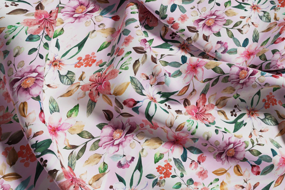 Watercolor Flower Allover Pattern, a Decorative Illustration by Gullenda (Photo 3 of 6)