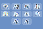 Office Worker Illustration Pack, an Illustration by baii09 (Thumbnail 4 of 4)