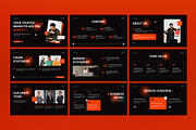 Black Company Profile Google Slide, a Presentation Template by graphicook (Thumbnail 2 of 5)