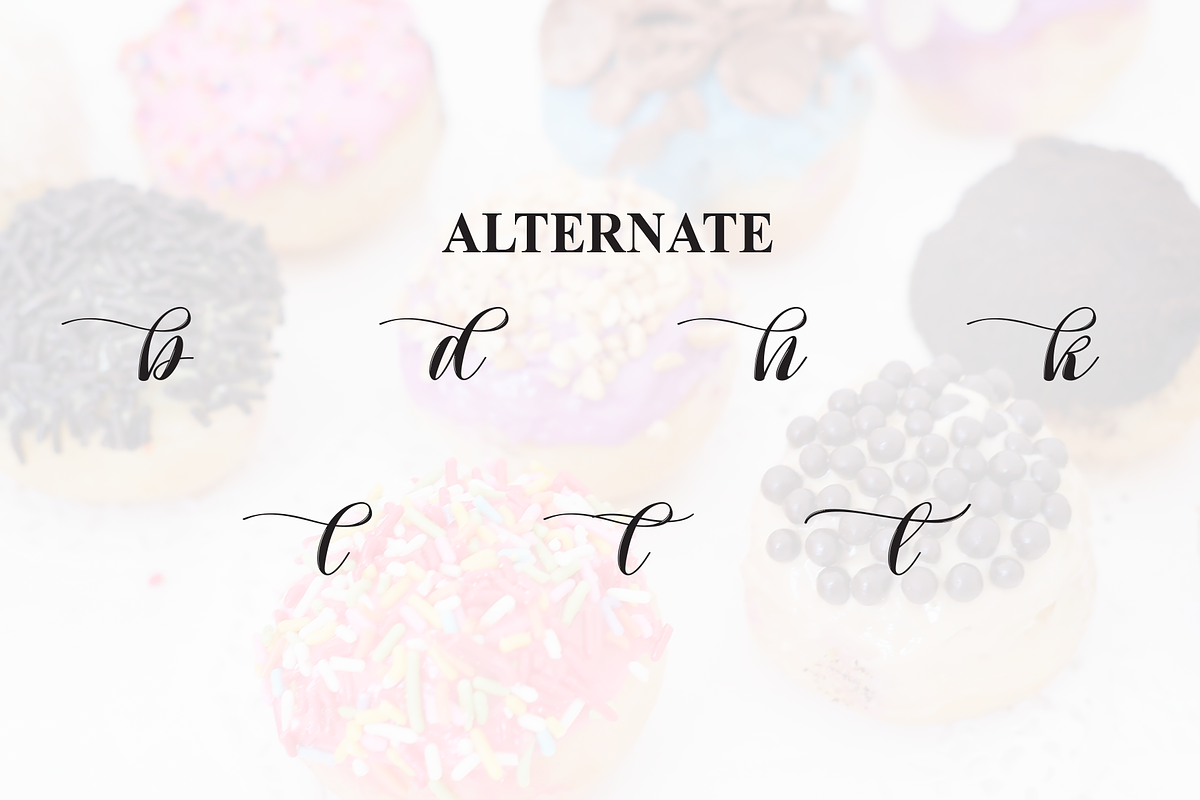 Cupcake Donuts | Script Font, a Handwritten Font by Scratchones (Photo 8 of 9)
