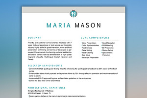 Restaurant Resume Server Resume 