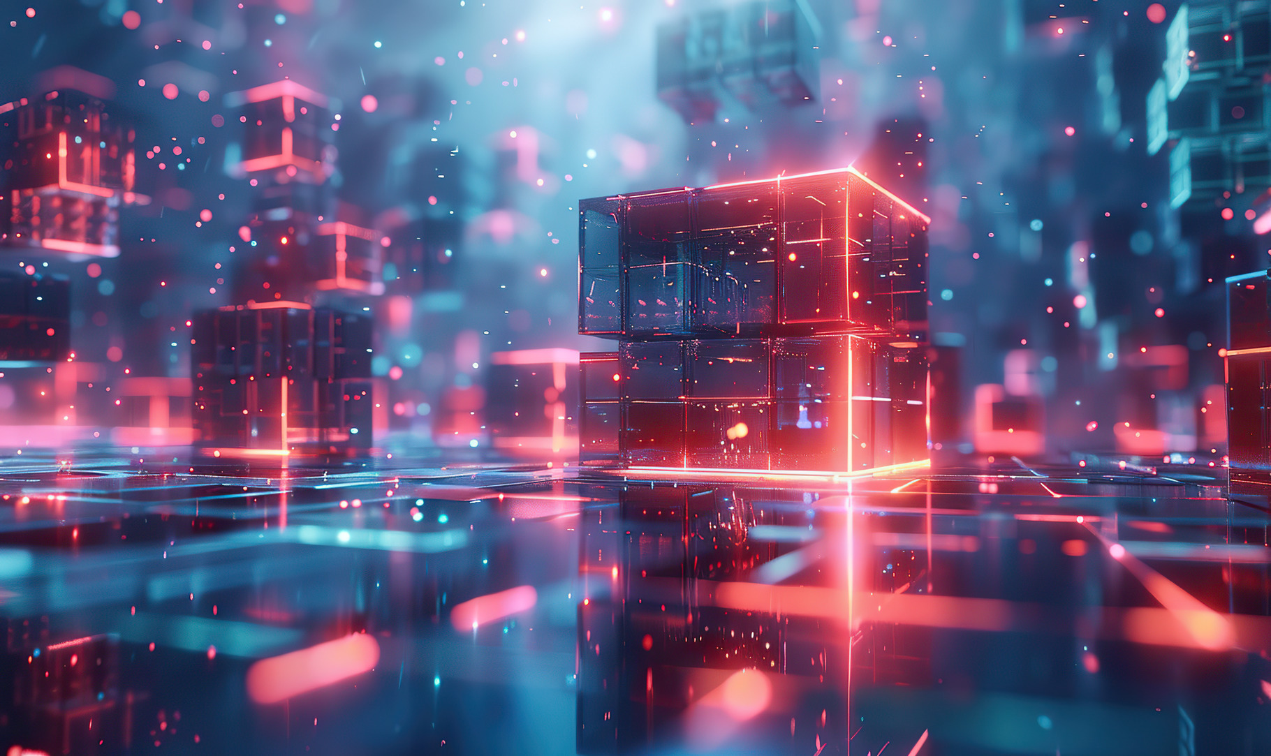 A high-tech image depicting glowing, a Photo by LOGOCREATIVE