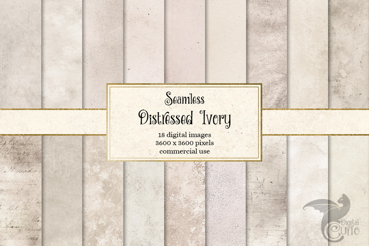 Distressed Ivory Textures, a Texture Graphic by Digital Curio