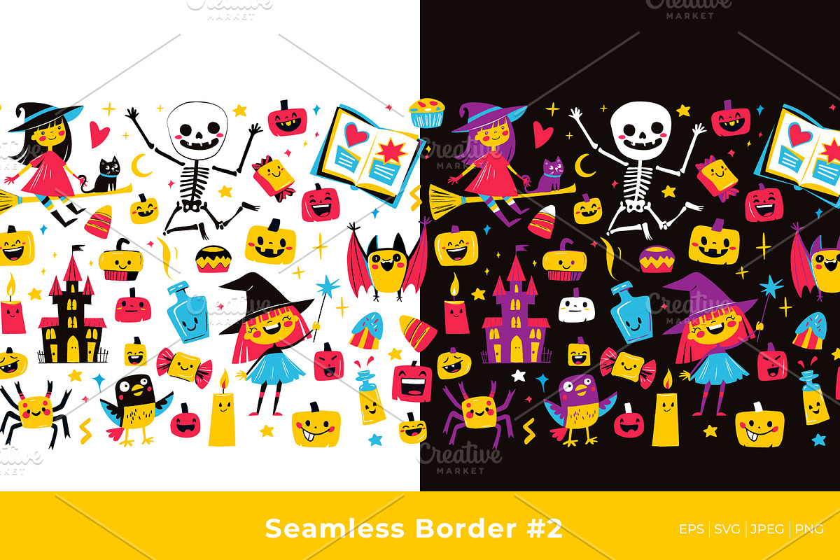 Happy Halloween Stickers Collection, a Seasonal Illustration by VasilkovS (Photo 9 of 9)