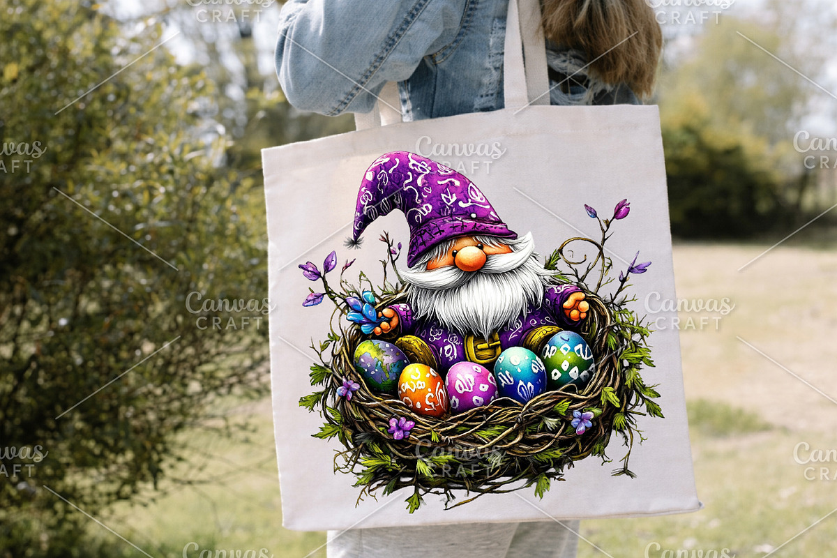 Whimsical Spring Gnome Clipart PNG, an Illustration by Canvas Craft (Photo 6 of 7)
