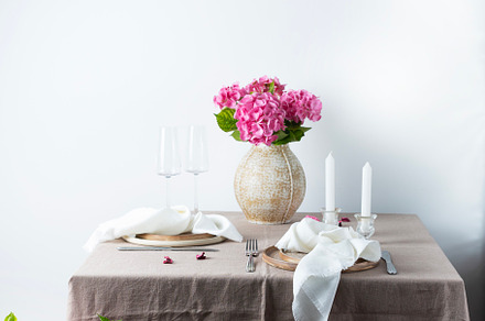 Table and home decor concept