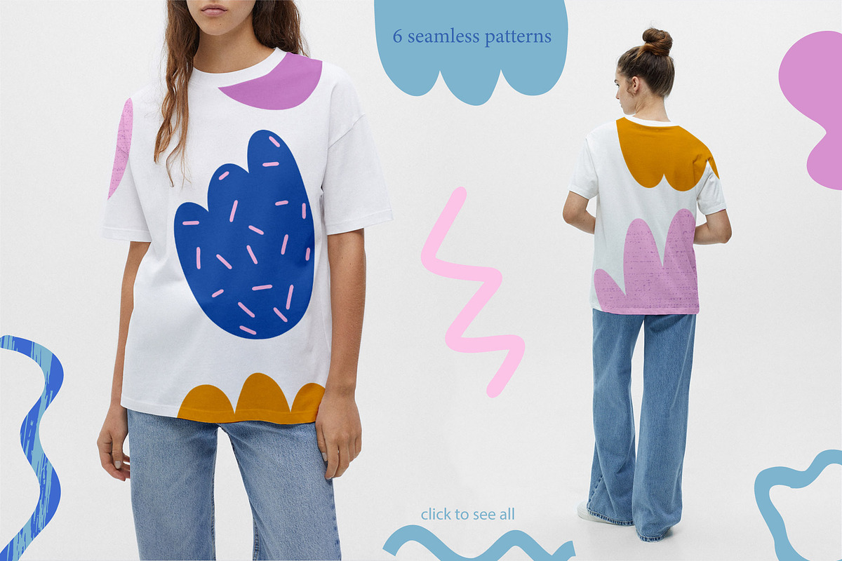 Abstractions shapes collection, a Social Media Template by Bosotochka♥Art (Photo 5 of 11)