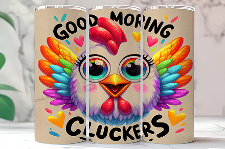 Good Morning Cluckers Funny Chicken, an Arts & Entertainment Photo by LamanAzalea