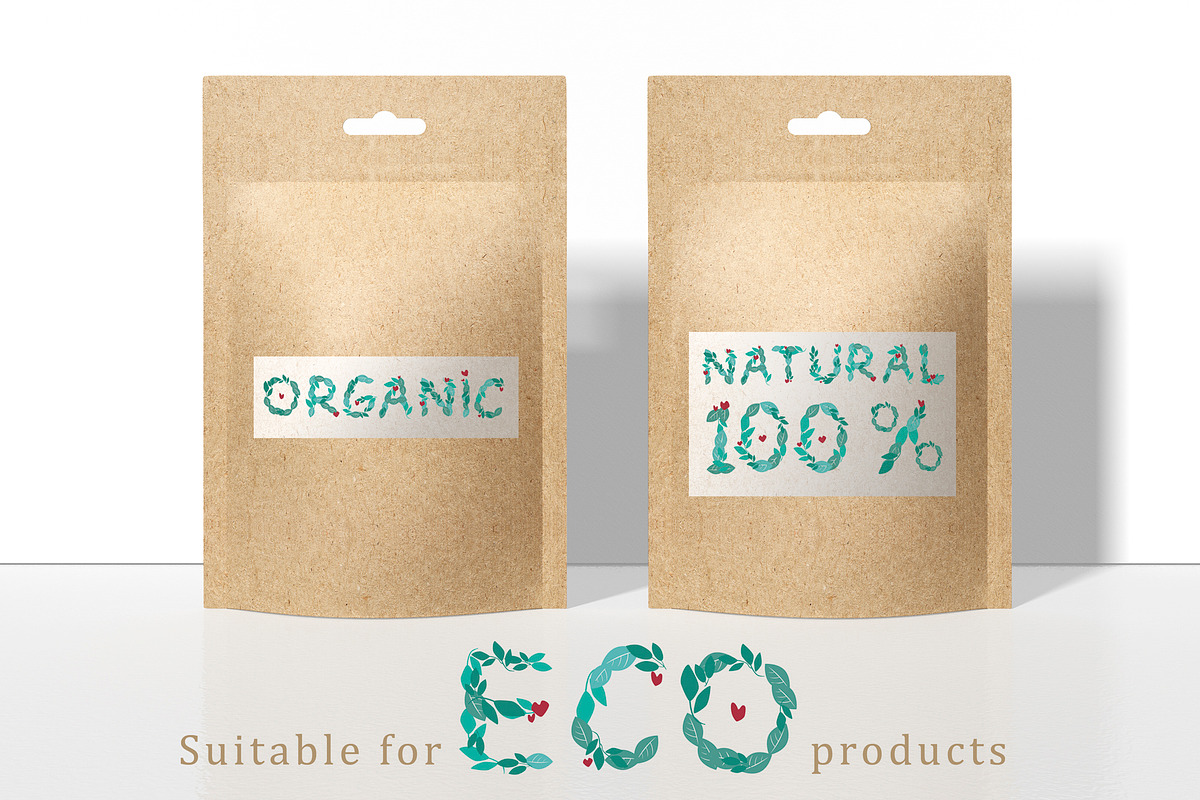 Natural Font - Vector alphabet, a Symbol Font by Fli Store (Photo 4 of 8)