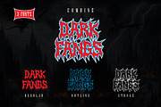 Darkfangs Blackmetal Font, a Blackletter Font by Typebae (Thumbnail 2 of 7)