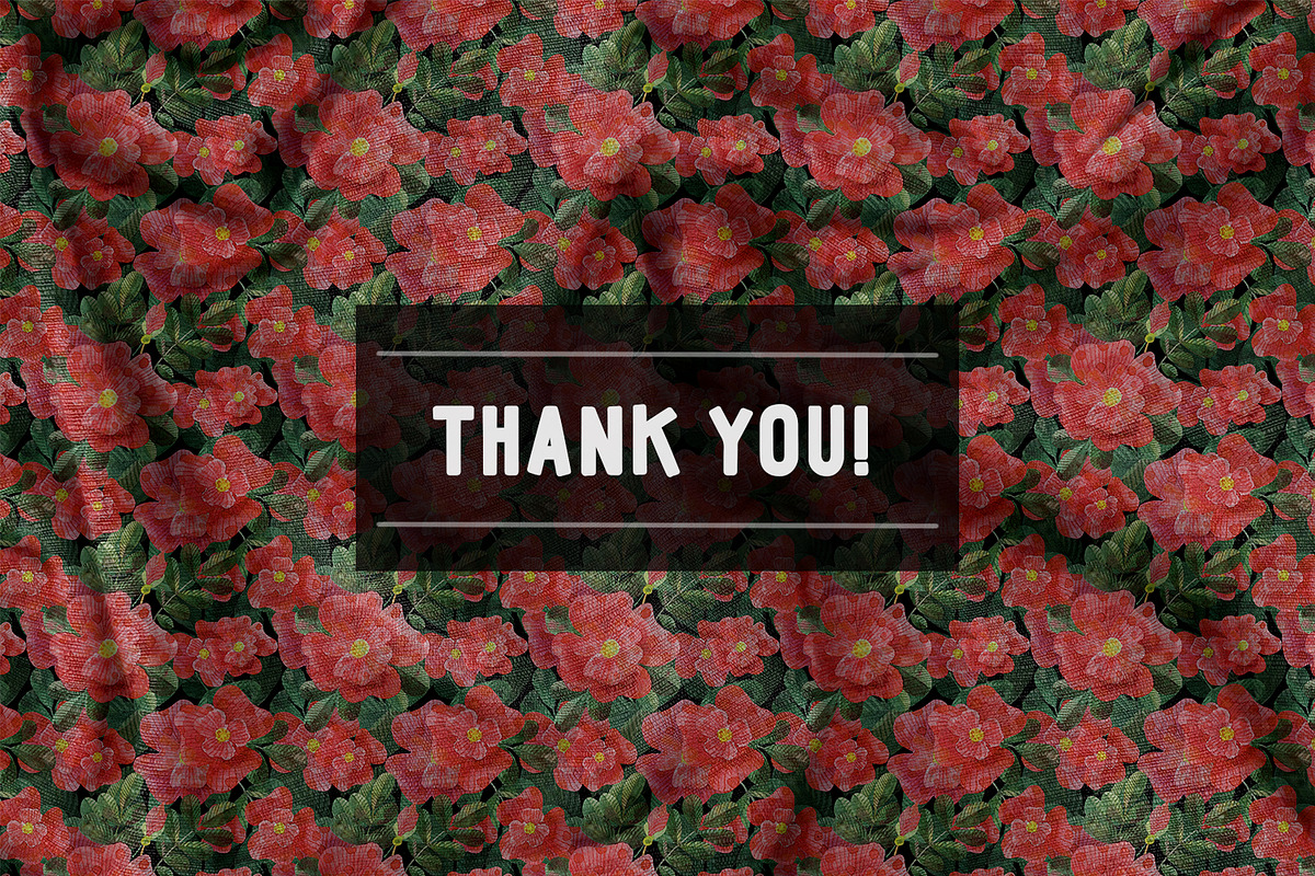 Dark floral flower pattern set, a Pattern Graphic by Dina Guiter (Photo 9 of 9)