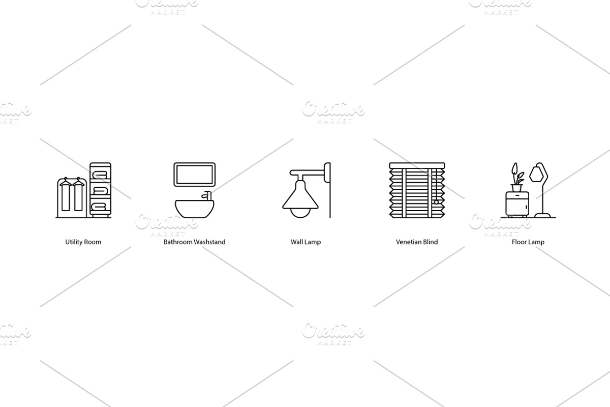 interior Design icons, an Icon by Vector Squad (Photo 5 of 5)