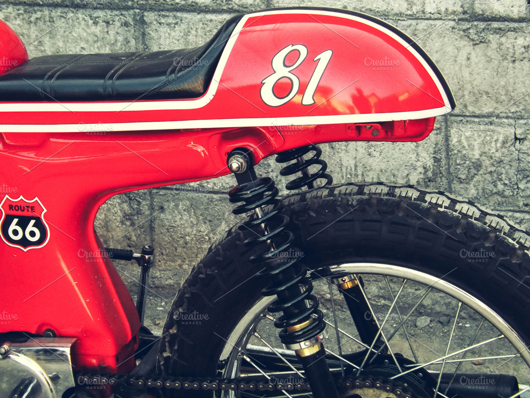 Retro Cafe Racer, a Transportation Photo by alyaphotoworks