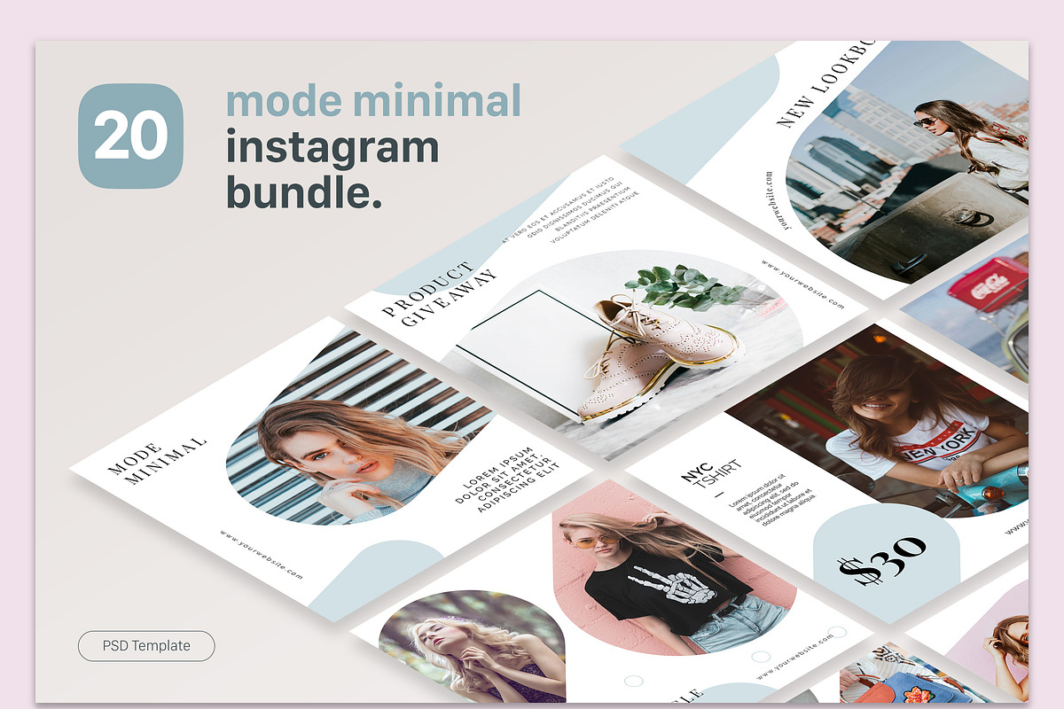 Instagram Template - Mode Minimal, a Social Media Template by muhisya (Photo 8 of 8)