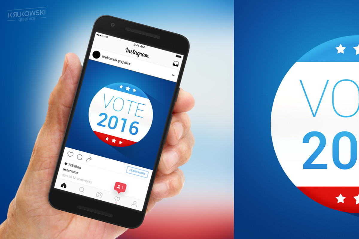 USA Election Social Media Banners, a Templates & Theme by Krukowski Graphics (Photo 2 of 3)