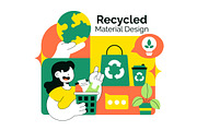 10 Recycled Material Design, an Object Illustration by denayunebgt (Thumbnail 4 of 4)