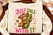 Just Dill with Pickle Highland Cow, a Seasonal Illustration by Canvas Craft (Thumbnail 4 of 6)