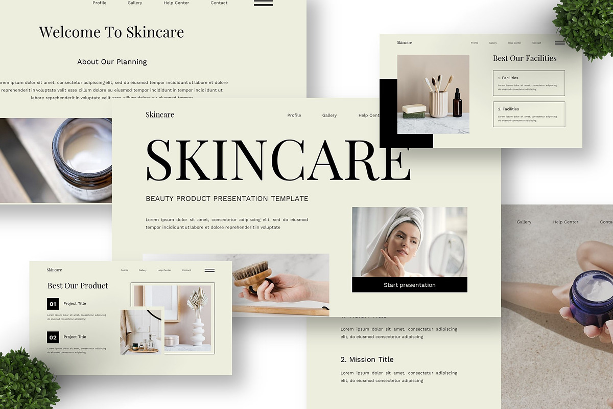 Skincare - Beauty Product Keynote, a Presentation Template by Deepslide Studio (Photo 4 of 6)