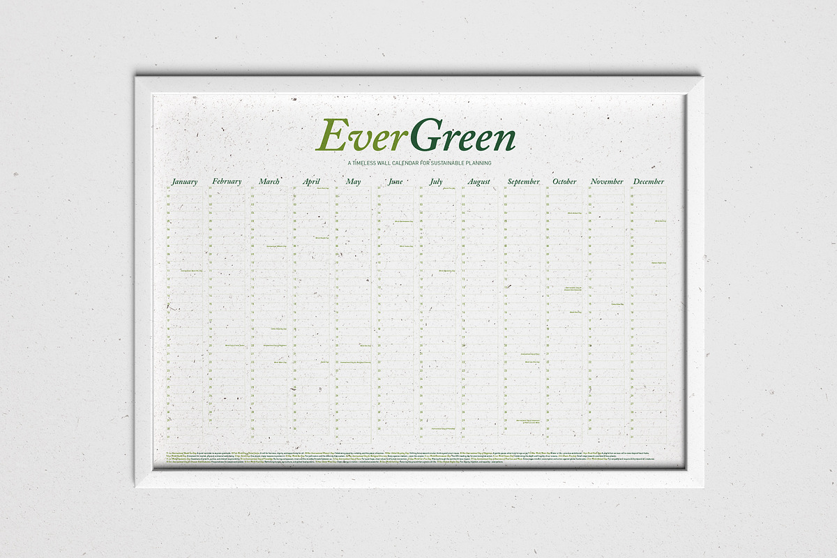 Undated Eco Calendar: Herbal Green preview 5