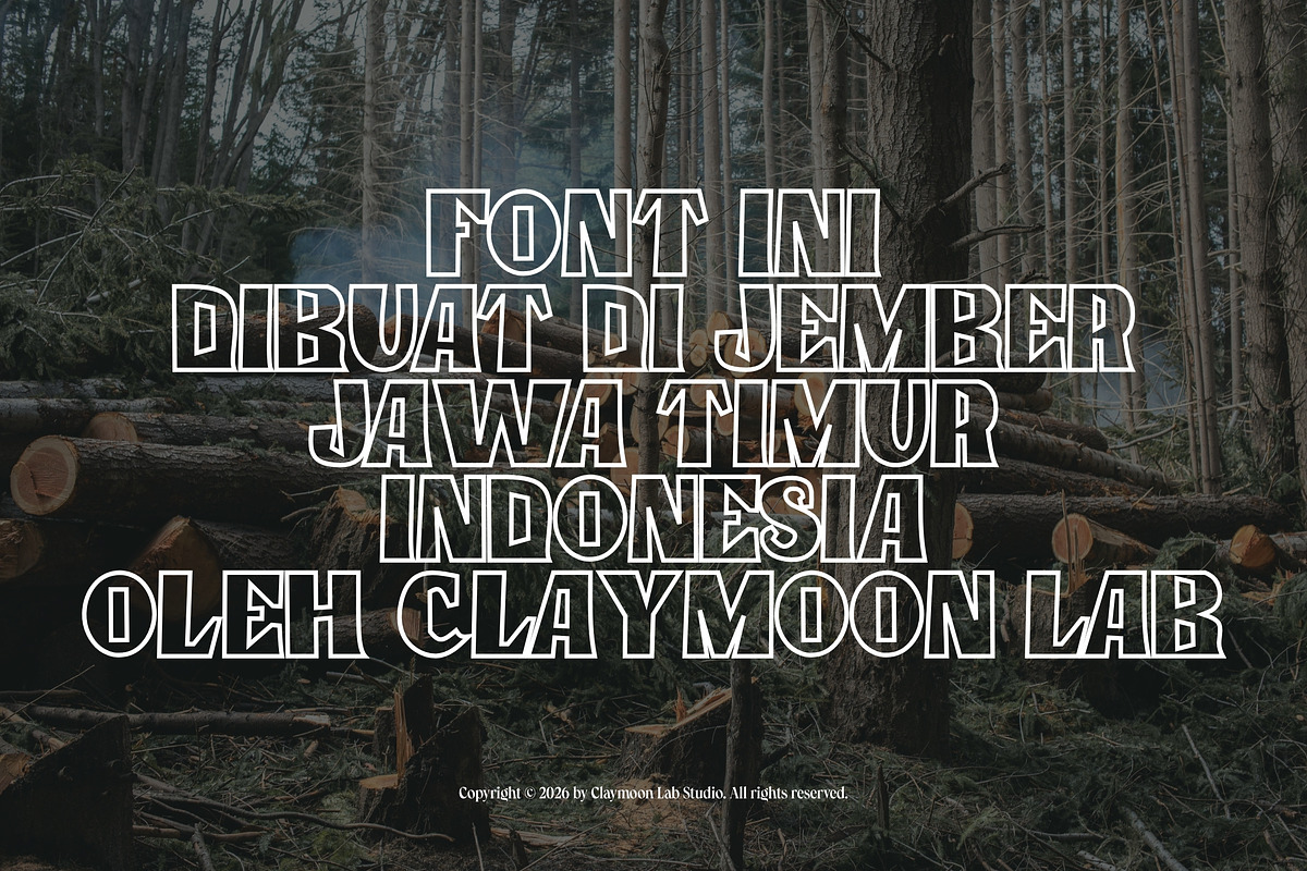 Clay Timber — Heavy Blocky Display, a Serif Font by Claymoon Lab (Photo 3 of 7)