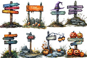 Haunted Signpost Clipart, an Illustration by Designworld (Thumbnail 3 of 6)