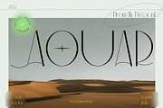 Aouar - Minimalist Font, a Sans Serif Font by StudioinBry (Thumbnail 1 of 14)