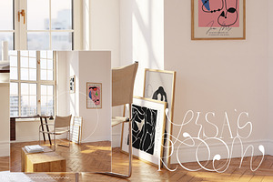 LISAS ROOM Interior & Frame Mockup