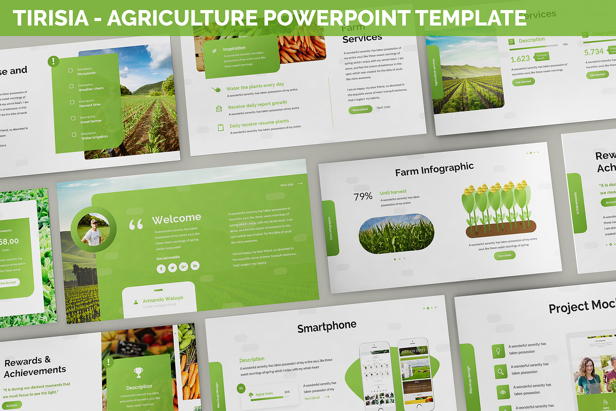 Tirisia - Agriculture Powerpoint, a Presentation Template by SlideFactory (Photo 1 of 4)